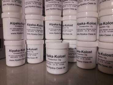 Alpaka Kolostrum, Einzelportion