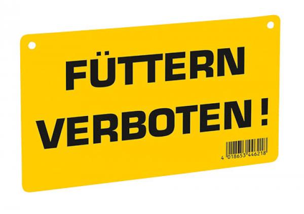 Warnschild - Füttern verboten